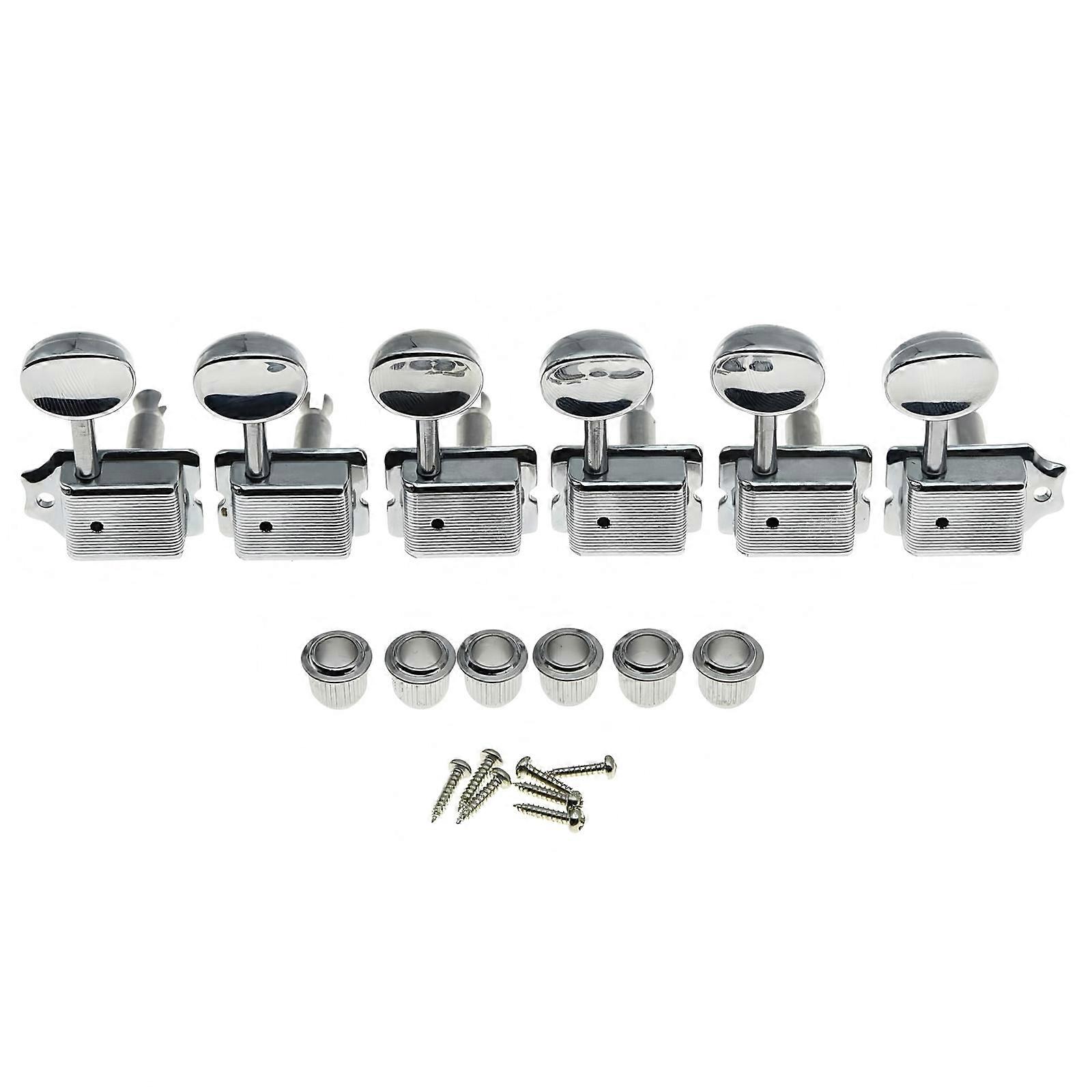 Pack of 6 Guitar Tailpiece Pegs Perfect for Various Use in Different Playing Environment with Enhancing Durability Silver