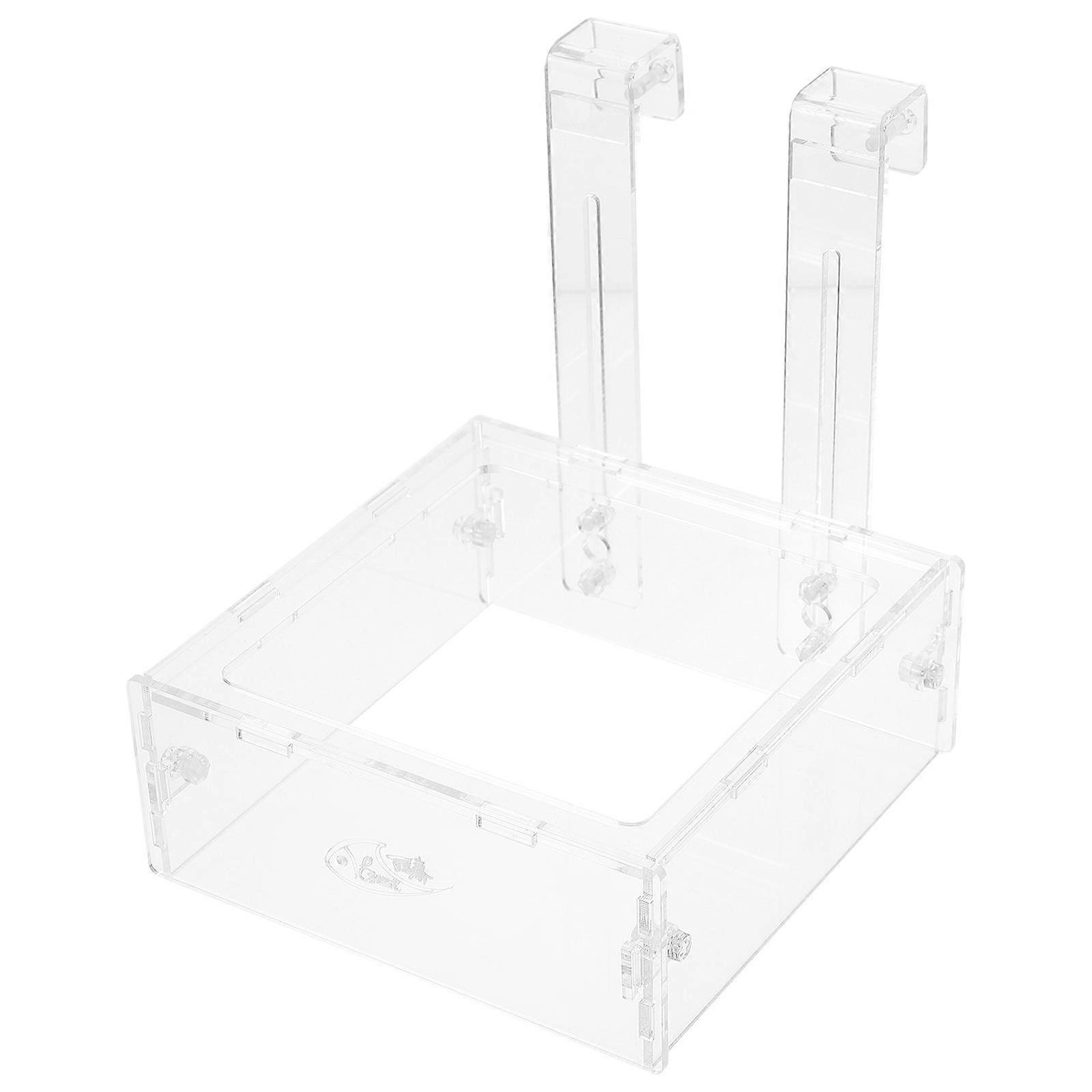 Aquarium Feeder Fish Feeding Circle Prevent Fish Food from Floating 15X15X10CM Acrylic 1Set