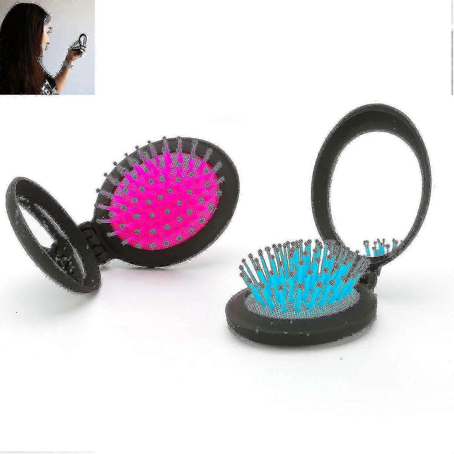 Mini Round Folding Comb Health Massage