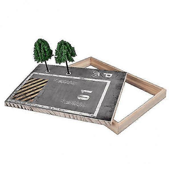 2x1:24 Parking Lot Scene Model Parking Lot DIY Model Car Display Scene Model