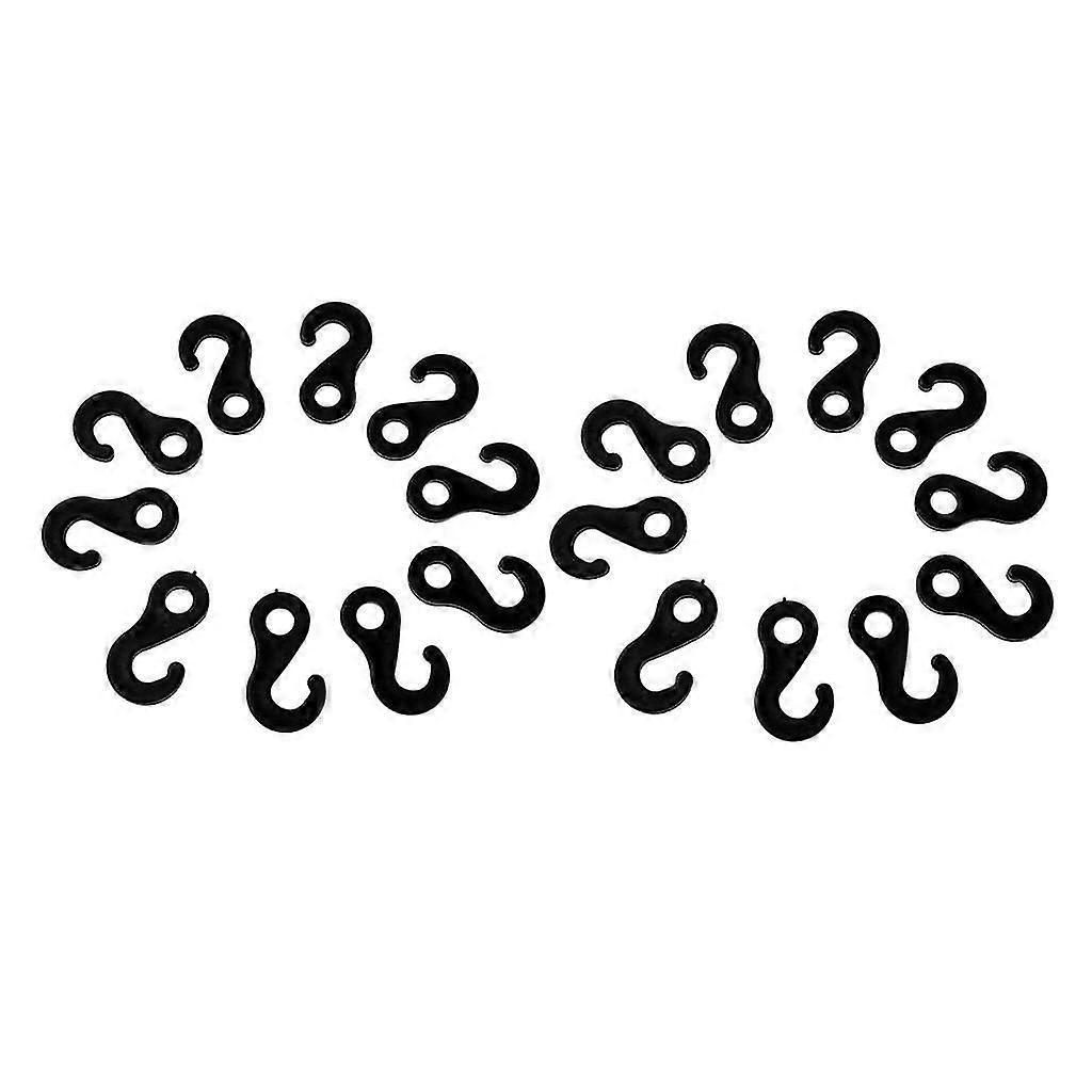 20Pieces Bungee Cord Hooks Elastic String Karabiner Shock Cord Snap Ends