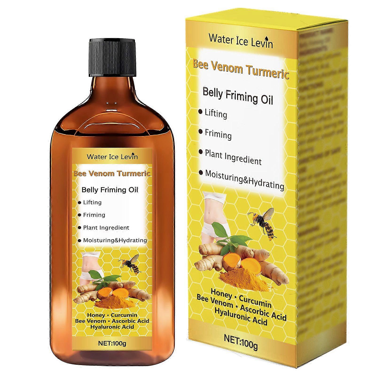 Ulei de întărire a corpului, ulei de turmeric moale 7, ulei de corp cu turmeric cu venin de albine pentru piele, ulei de turmeric pentru față și corp, ulei de corp natural hidratant și netezit 