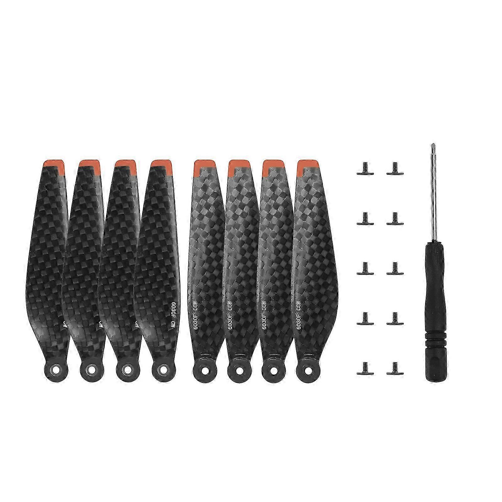 4/8Pieces Carbon Fiber Propeller for Mini 3 Pro Camera Drone Light Durable