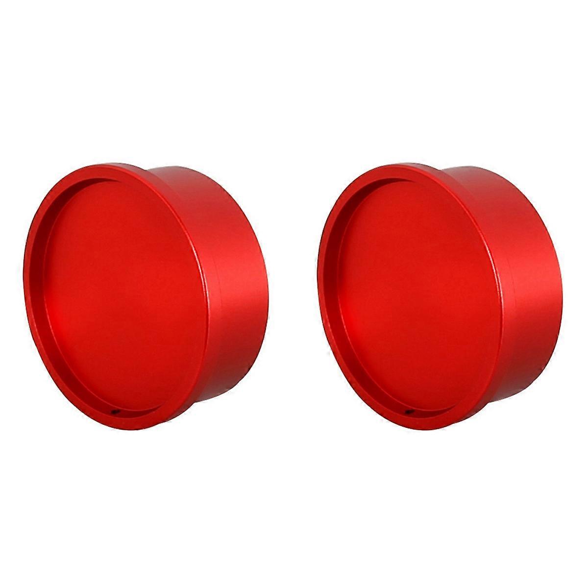 Metal Telescope Lens Dust Cap 2 Inch for Astrophotography Red