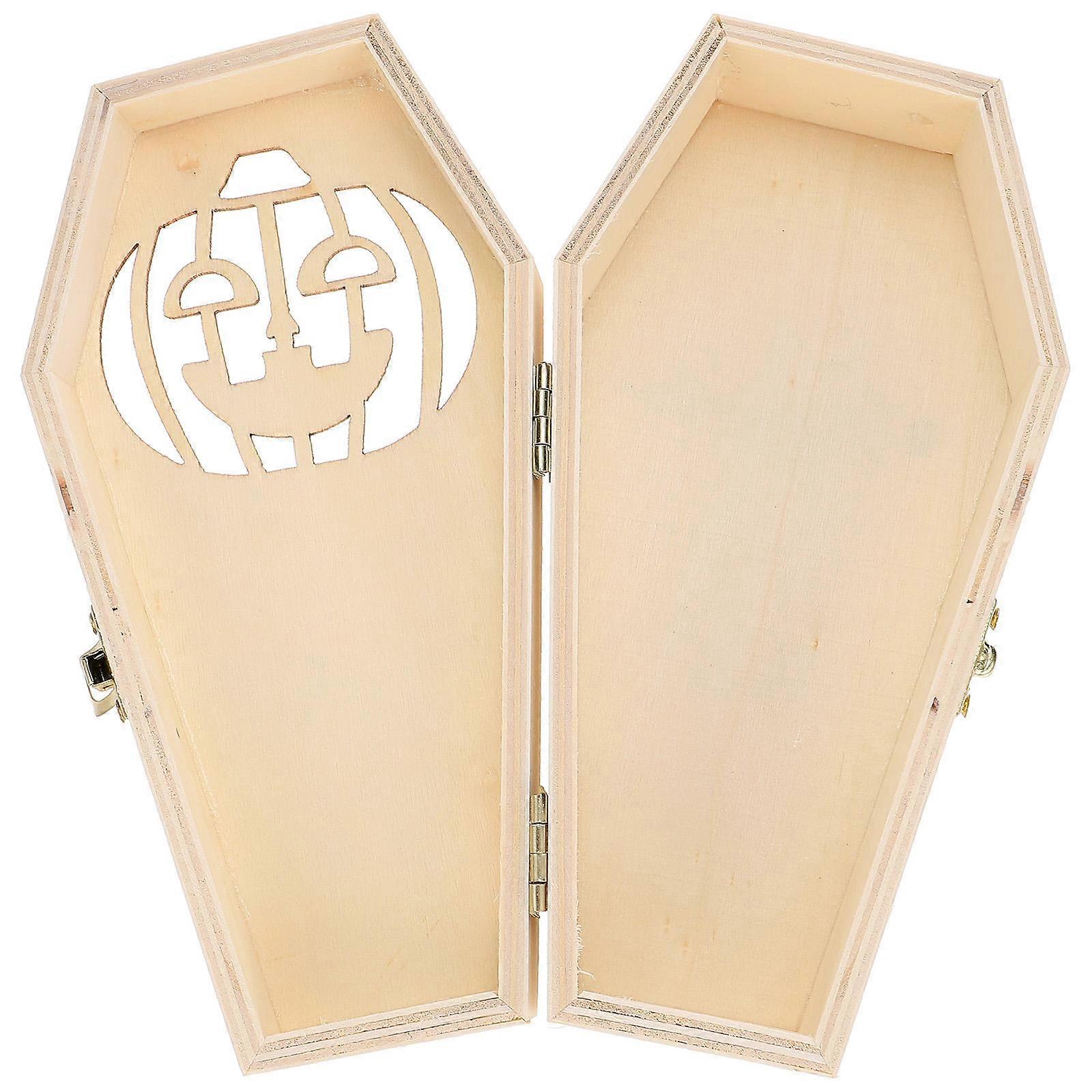 Coffin Shaped Box Halloween Party Decoration 1Set