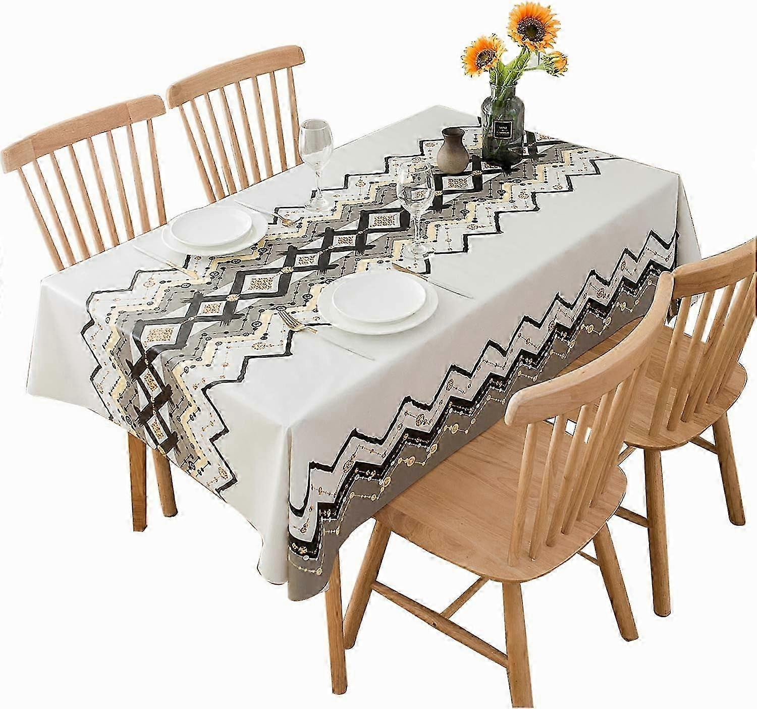 Rectangular PVC Tablecloth, Waterproof & Anti-Stain, 137x180cm
