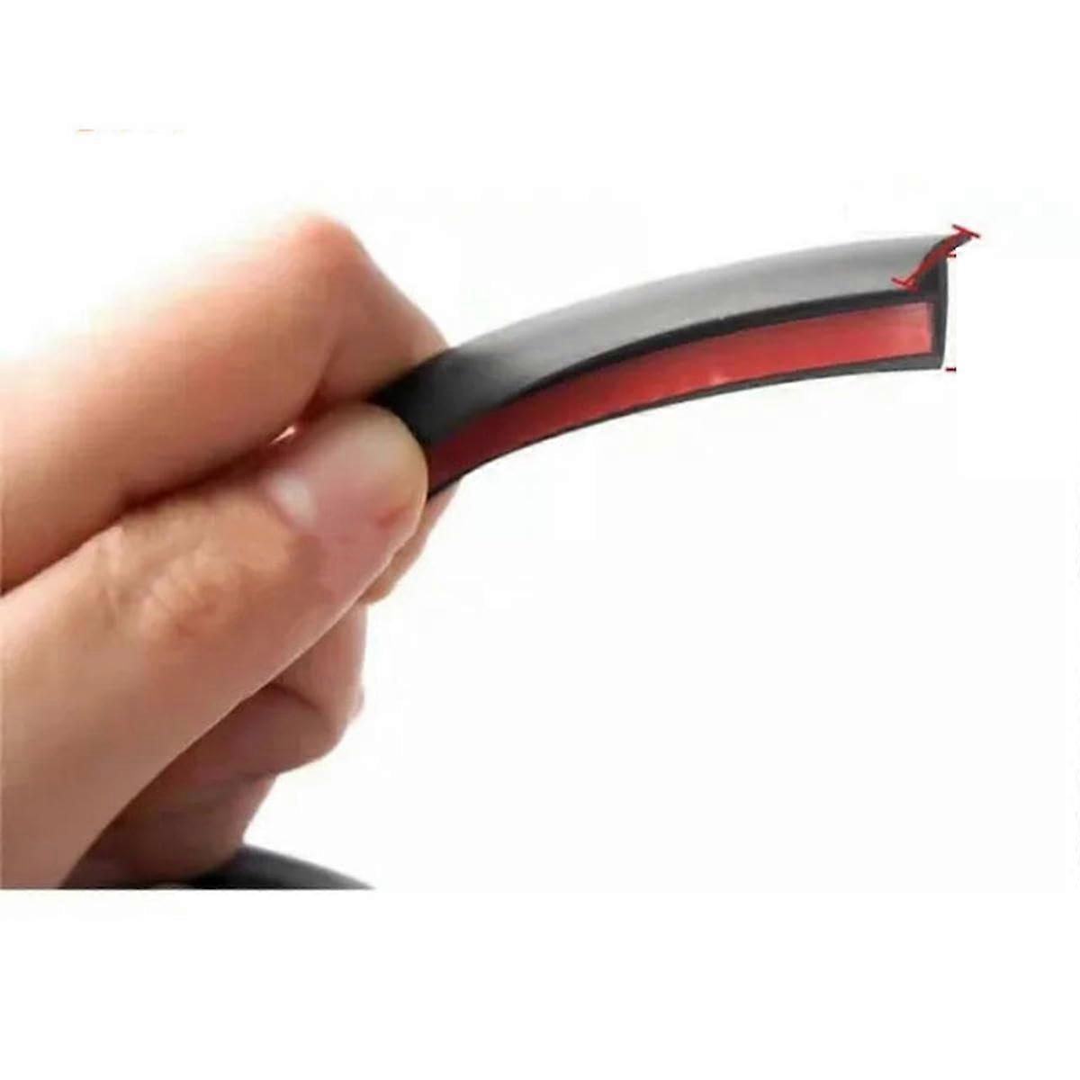 Car Rubber Seal Strip T-Shape Slant Small Black 5M Auto Door Seal