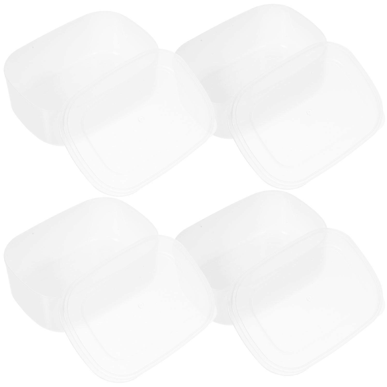 Compact Freezer Box Multi-Section Snack Boxes For Adults PP Material Airtightness Prevent Food Leakage 4Pcs