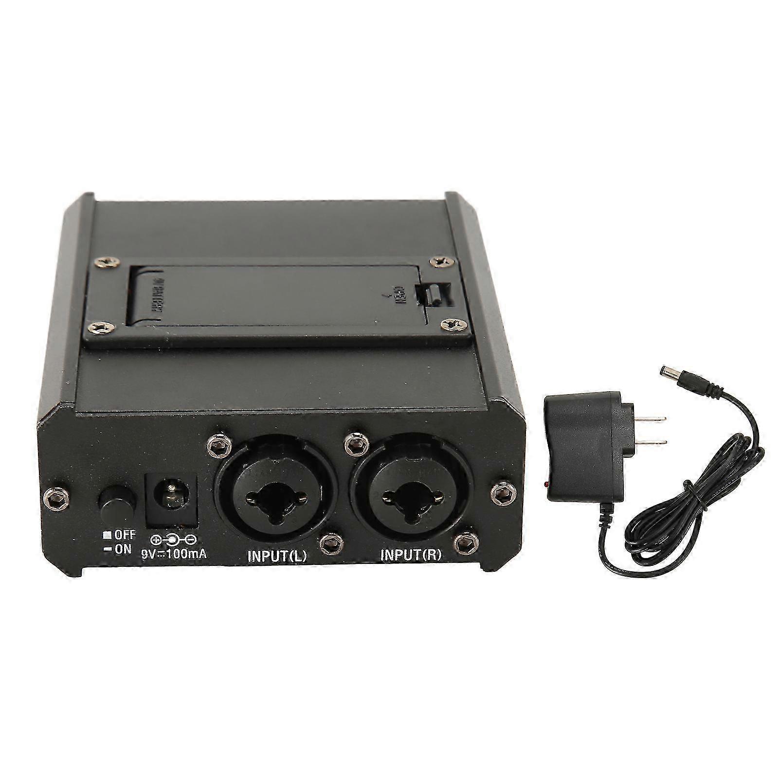 Compact 2 Channel Monitor Headphone Amplifier for Stage and Studio 100-240V US Plug