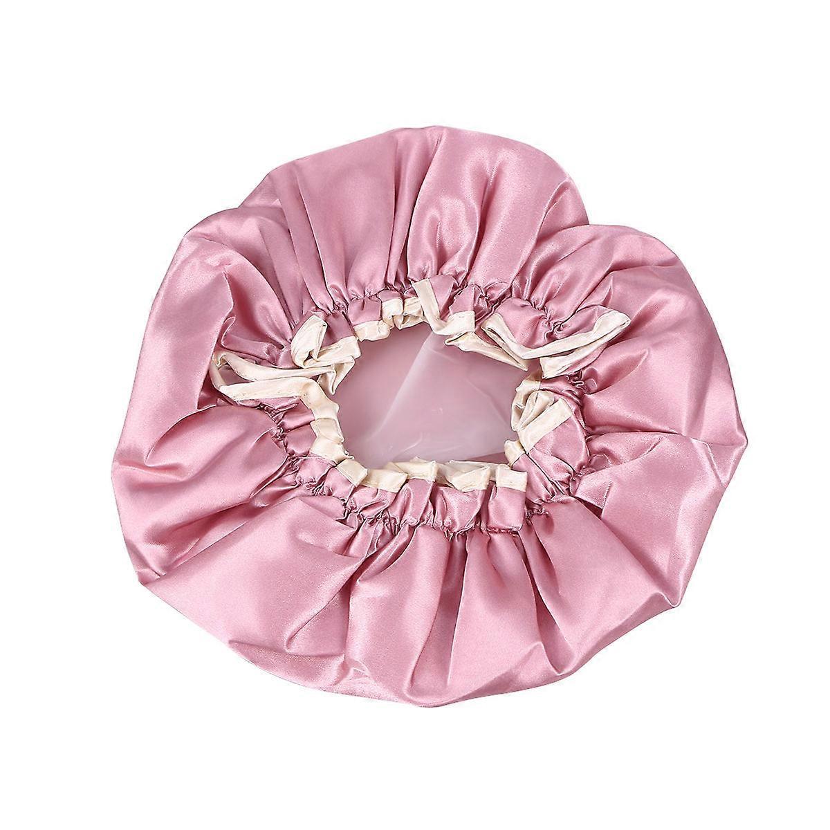 Bath Products Shower Cap for and SPA Pink 24.5x24.5x1cm Waterproof 1Set
