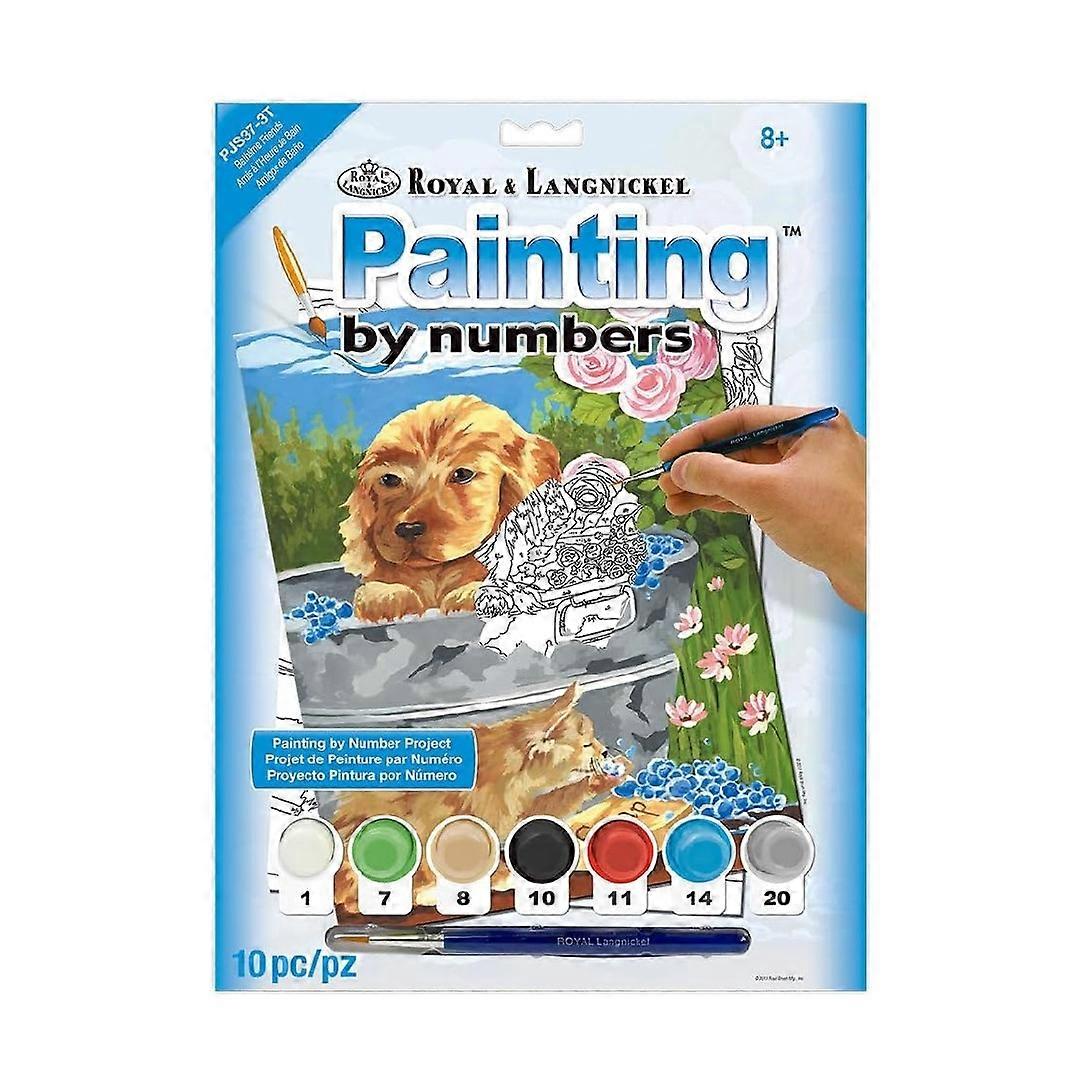 Maľovanie podľa čísla Junior Small Bathtime Friends Art Set