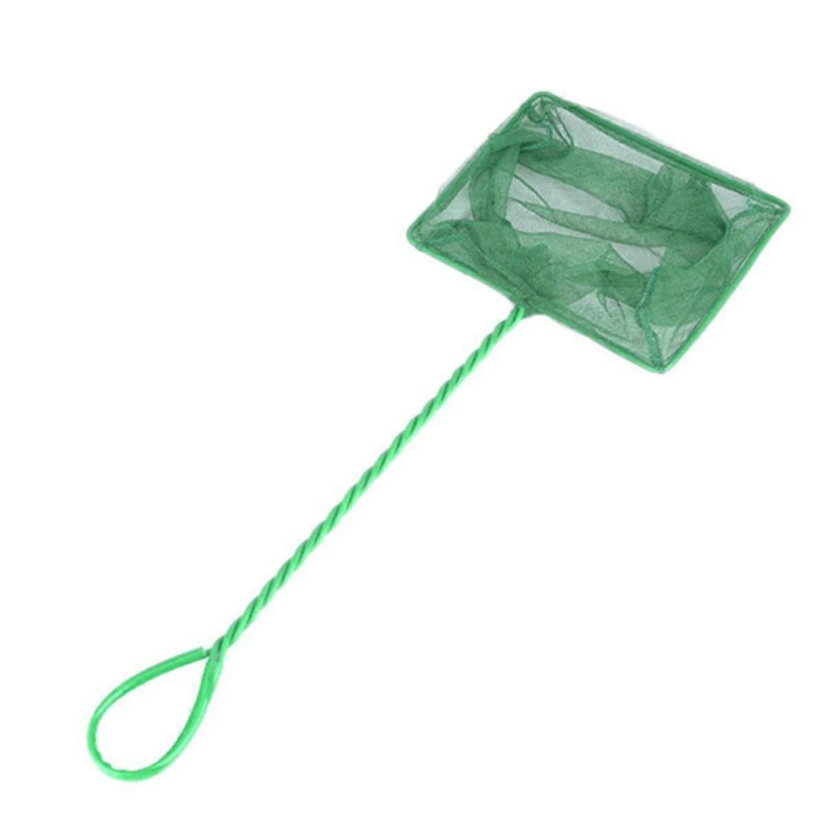 Fish Net for Aquariums - 4 Inch Nylon Mesh Fishing Net with Handle for Small Fish - Durable Aquarium Accessories