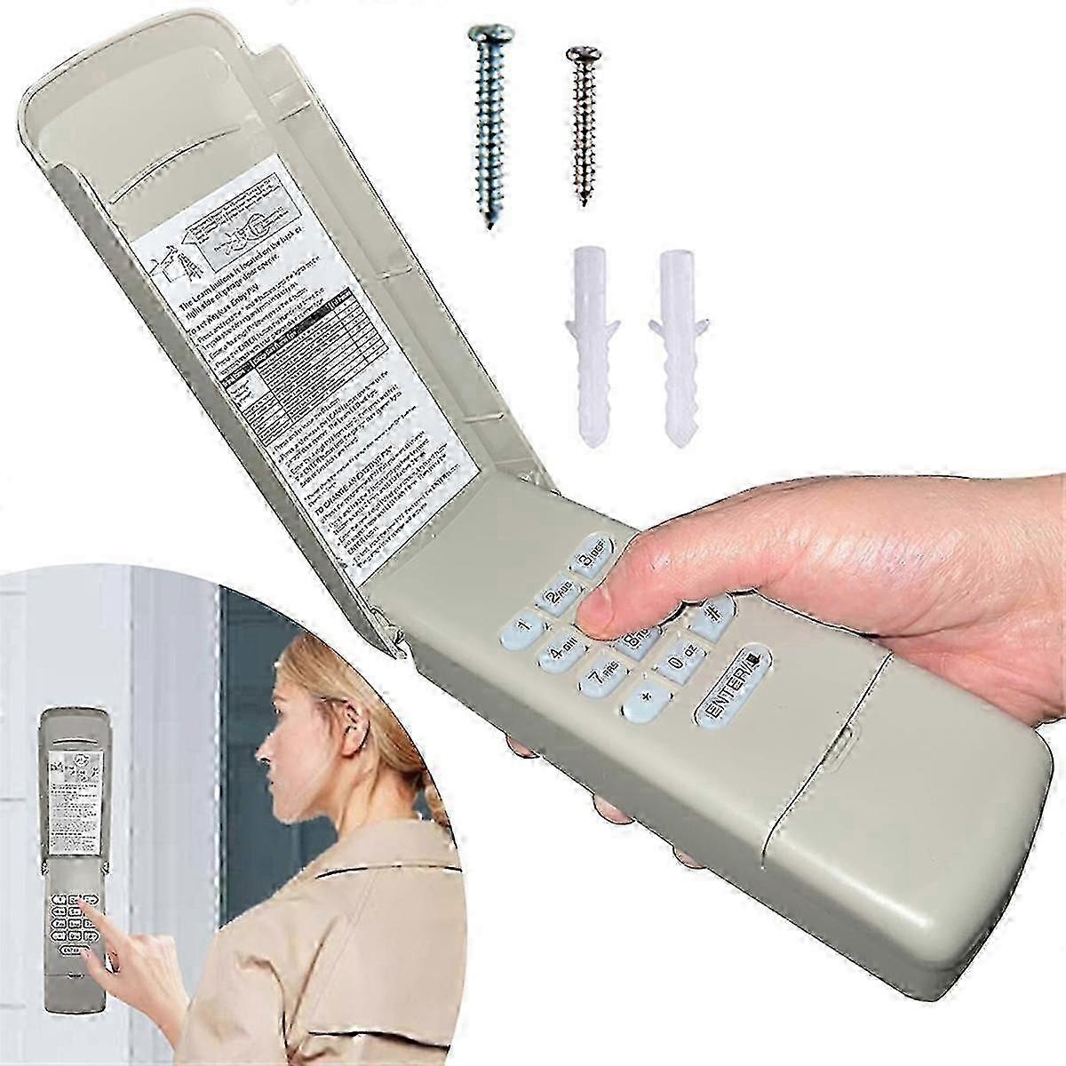 Wireless and Keyless Entry System for Universal Garage Door Opener Keypad