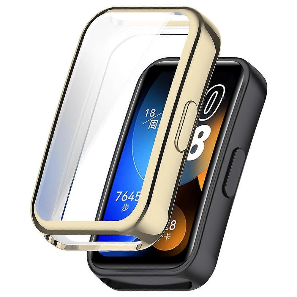 Full Coverage TPU Electroplating Watch Protective Case For Huawei Band 10 / 9 / 8