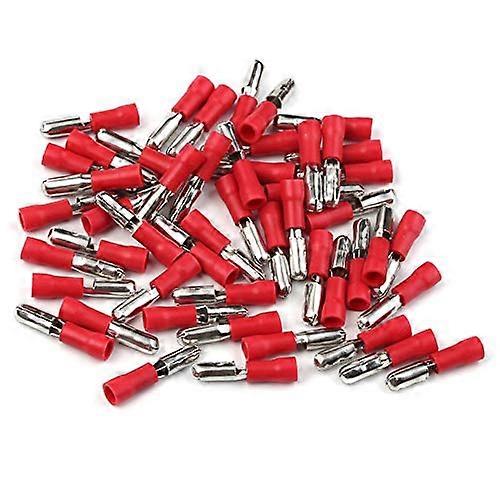 100Pcs/Set Insulated Cold Pressing Connector Female/Male Wire Butt Electrical Crimp Terminal Connector Kit for 2218AWG