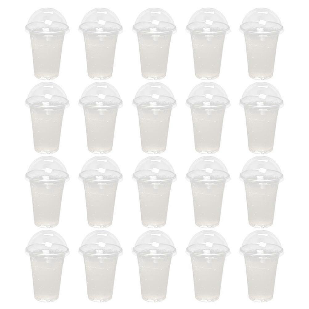 Plastic Cups with Lid, Featuring Opening Design for Convenient Refilling, Reliable Quality