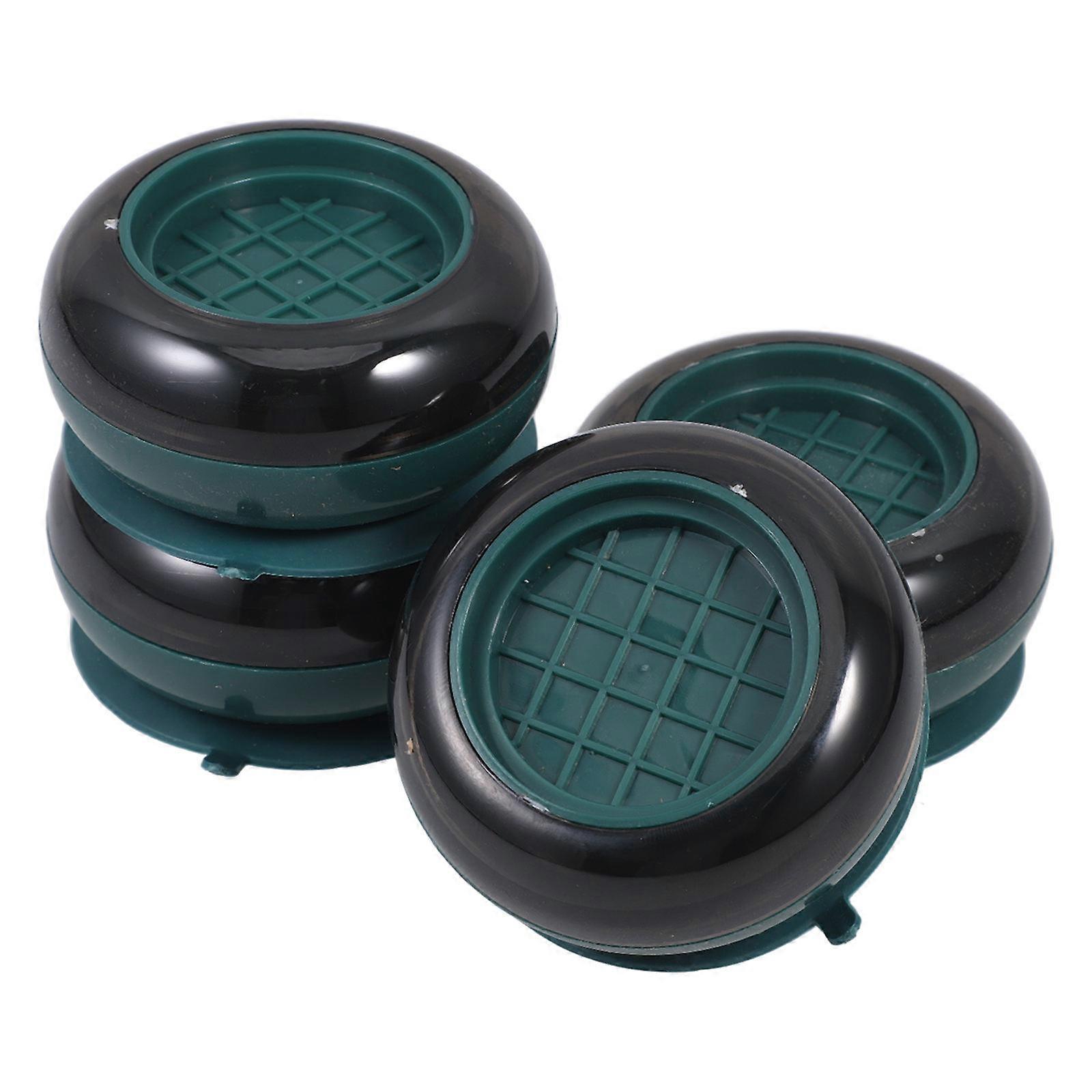 Washer Anti-Vibration Pads Round Rubber Abs Home Use 4Pcs