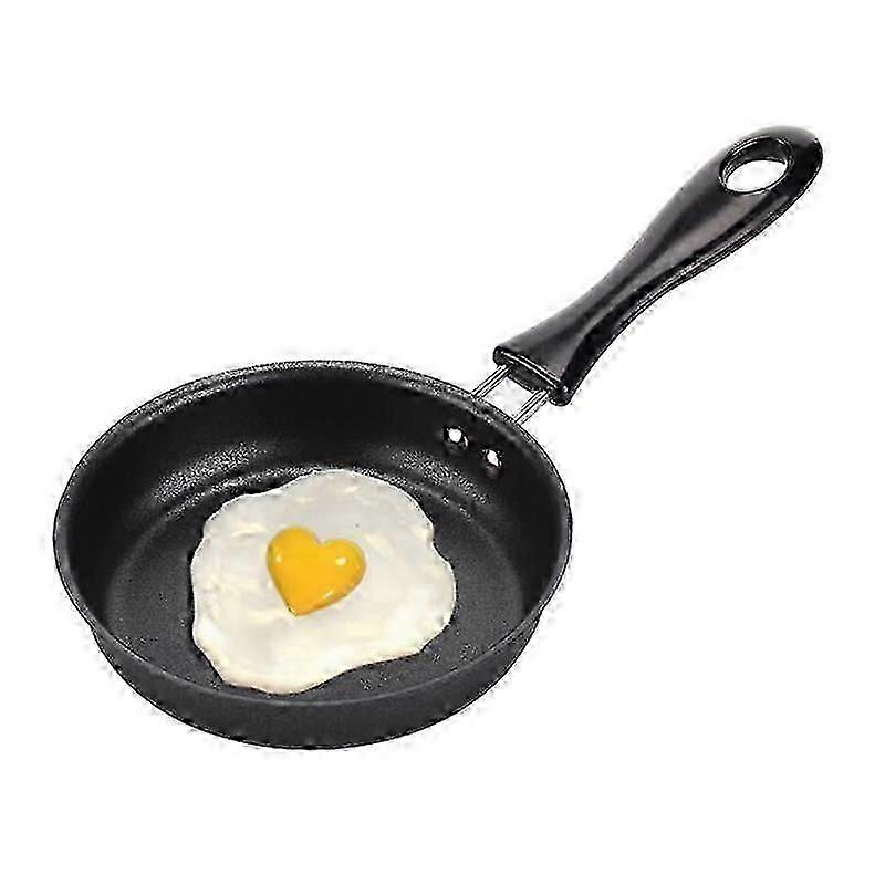Mini Frying Pan for One Egg, 4.7" 12cm Mini Egg Frying Pan with Handle Heat Resistant Non Stick Pot, Portable Camping Cooking Frying Pan Induction Hob