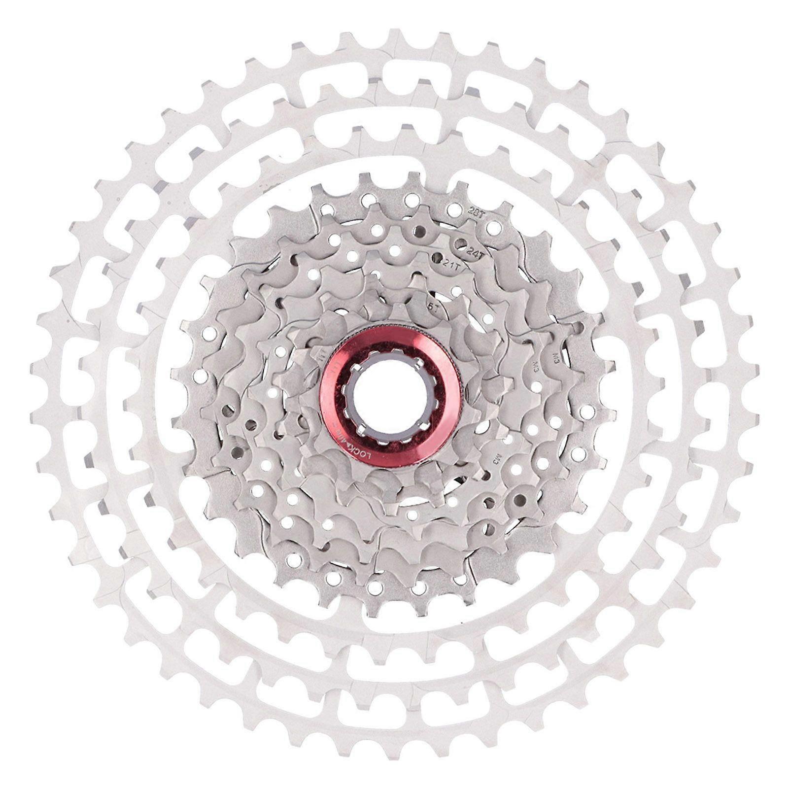 VTT roue libre vélo split structure creux 46T cassette volant d’inertie argent11 vitesse 46T YMQX)
