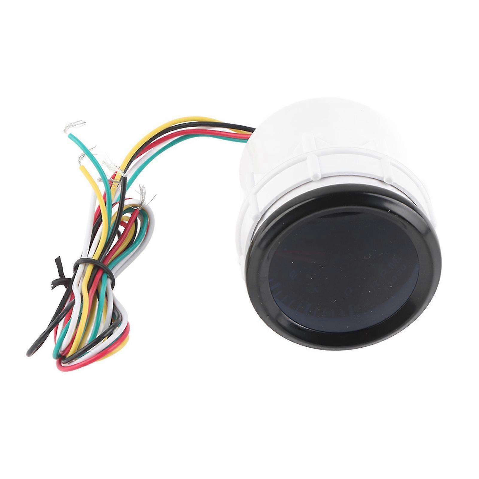 12V Universal 52mm/2in LED Tachometer Meter Instrument Auto Modification