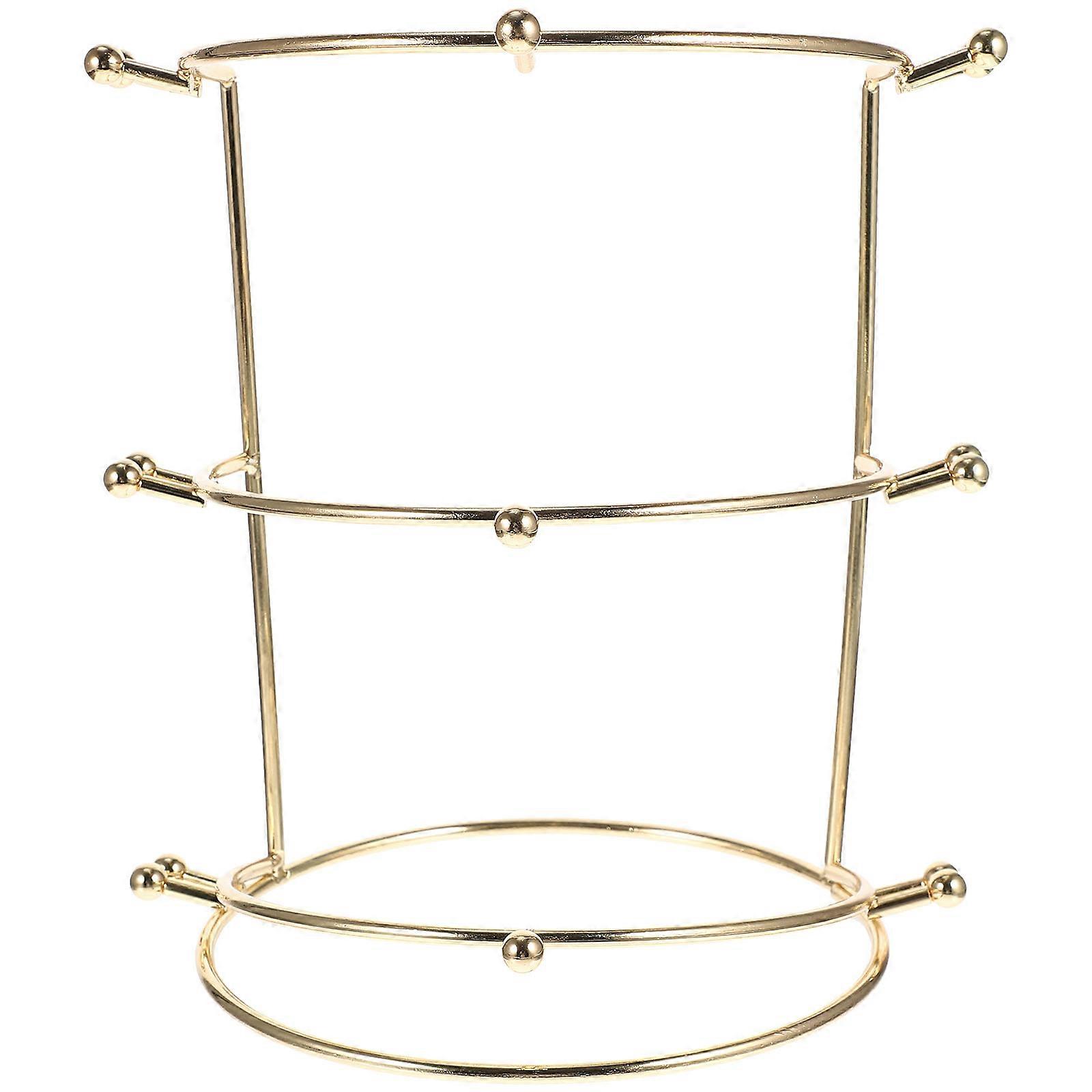 Three Tier Headband and Tiara Display Rack Hair Accessories Organizer Stand for Women's Jewelry Storage