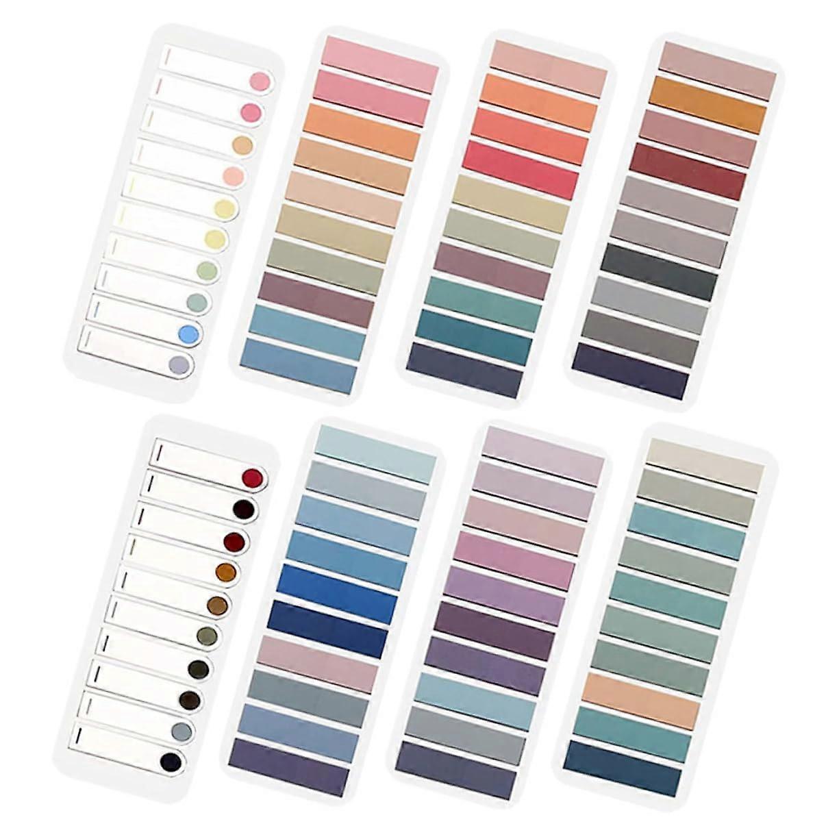 8-Pack Colorful Writable Sticky Notes, Index Tabs Flags, Page Markers, Bookmarks And Highlighter Strips