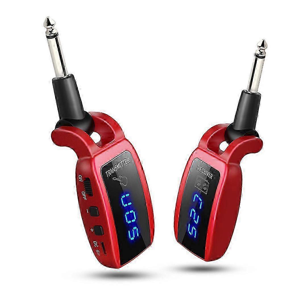 Wireless Rechargeable Transmitter Receiver System for Electric Guitars