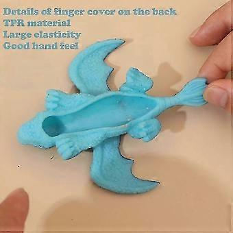 Forma casuale blu cielo (A) $ Espulsione creativa dinosauro giocattolo TPR animale dito sfiato decompressione artefatto