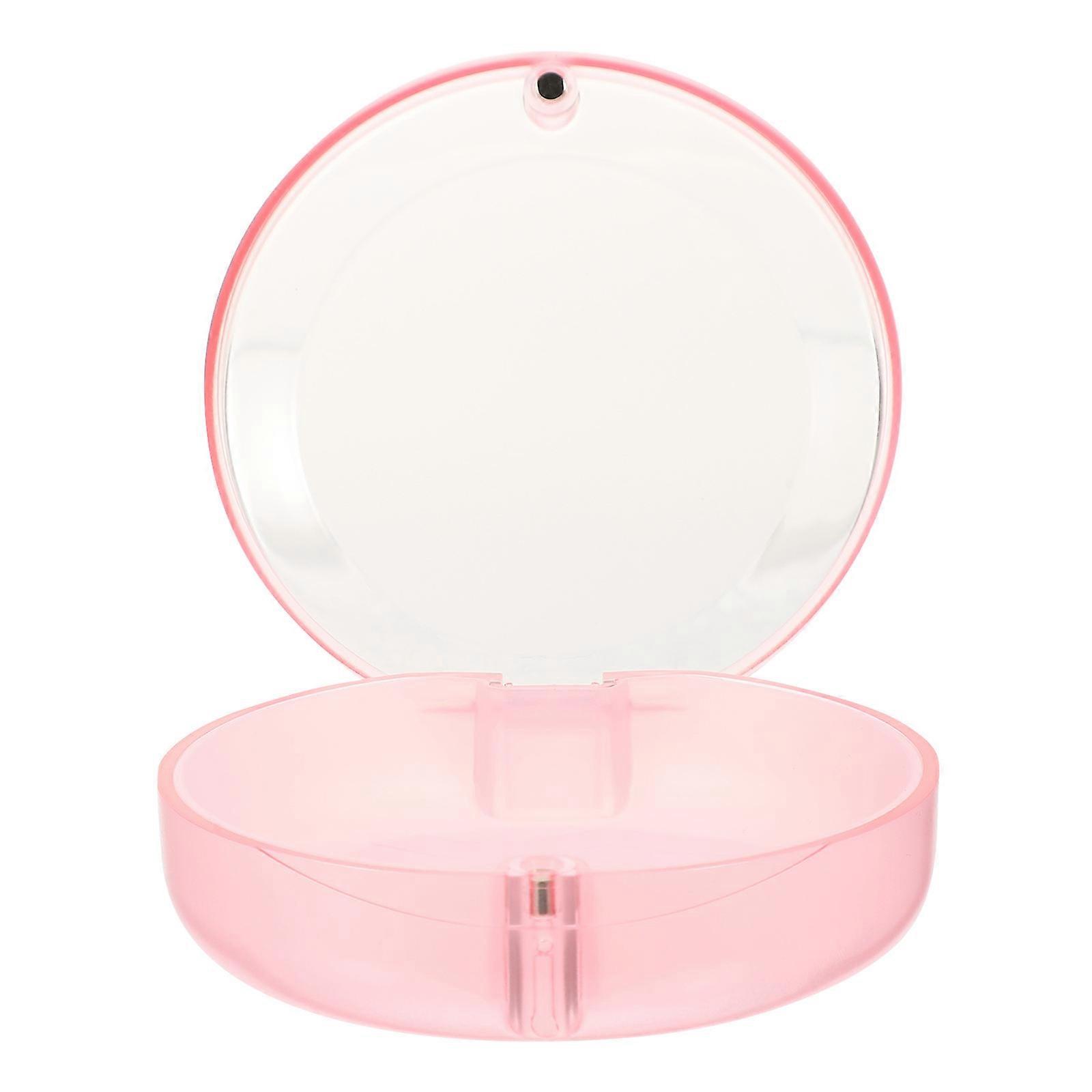 Cute Retainer Case Rectangular Shape Food Grade Silicone Pad Prevent Loss 1Set