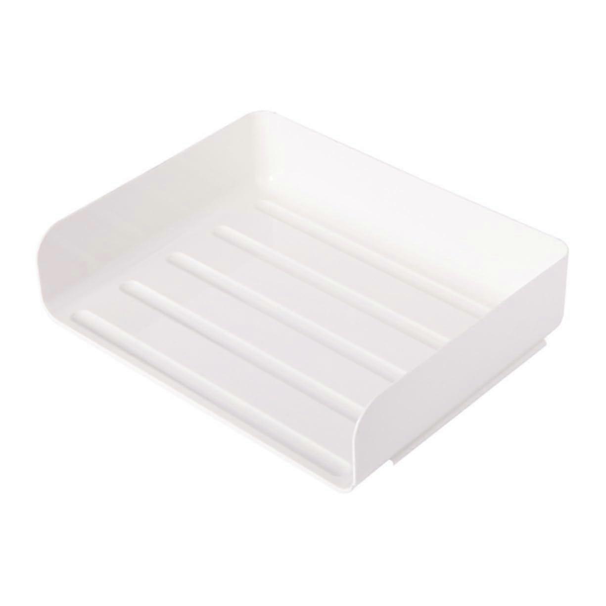 Storage Box, Desk Organiser, Document Compartments, File Boxes, Desk Frame, Table Shelf, Desk, Desktop Filing Cabinet, File Tray for Desk, ABS White