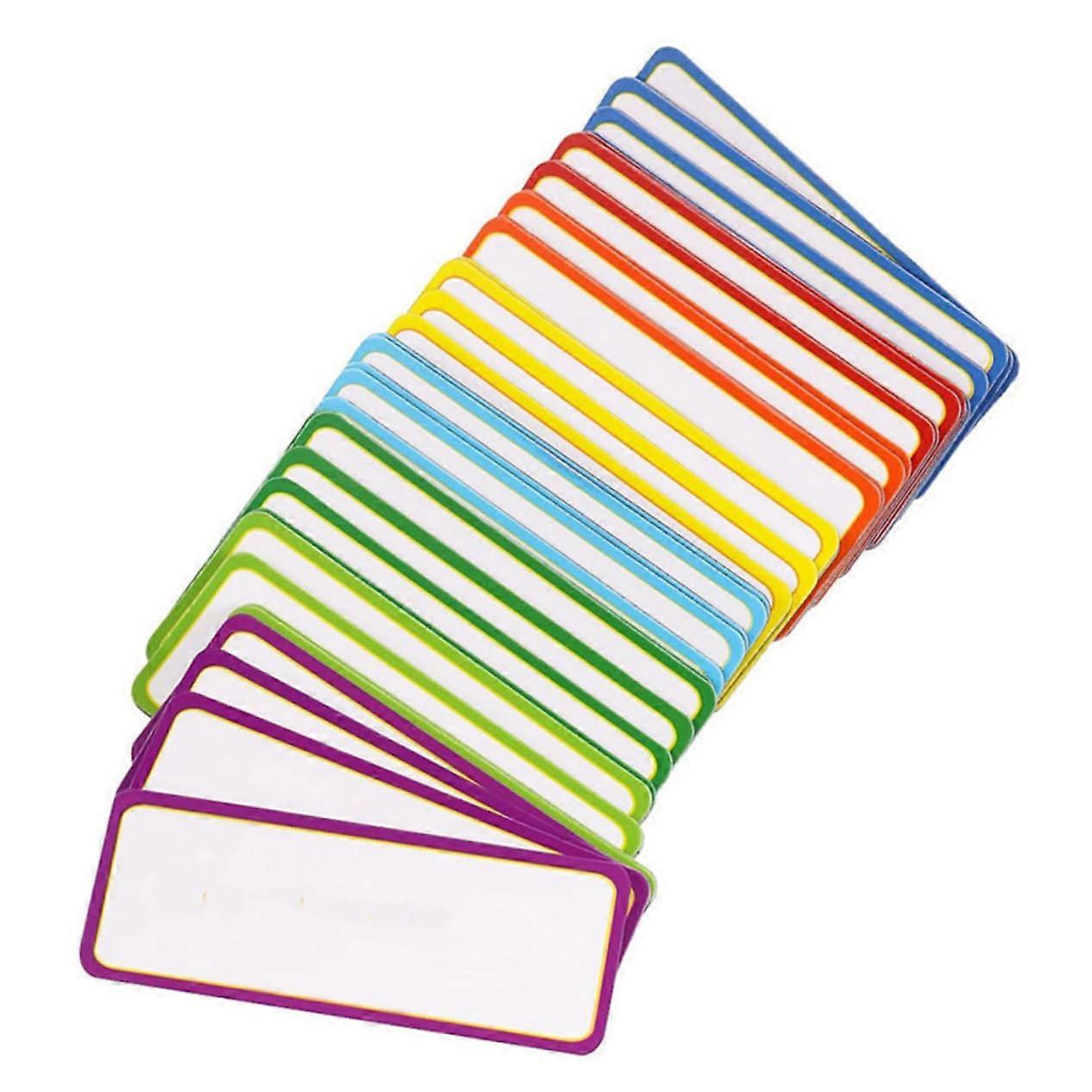 Magnetic Labels - 81 Pieces Dry-Erase, Non-Adhesive Labels For Whiteboards, Fridges, School And Office, Easy To Clean