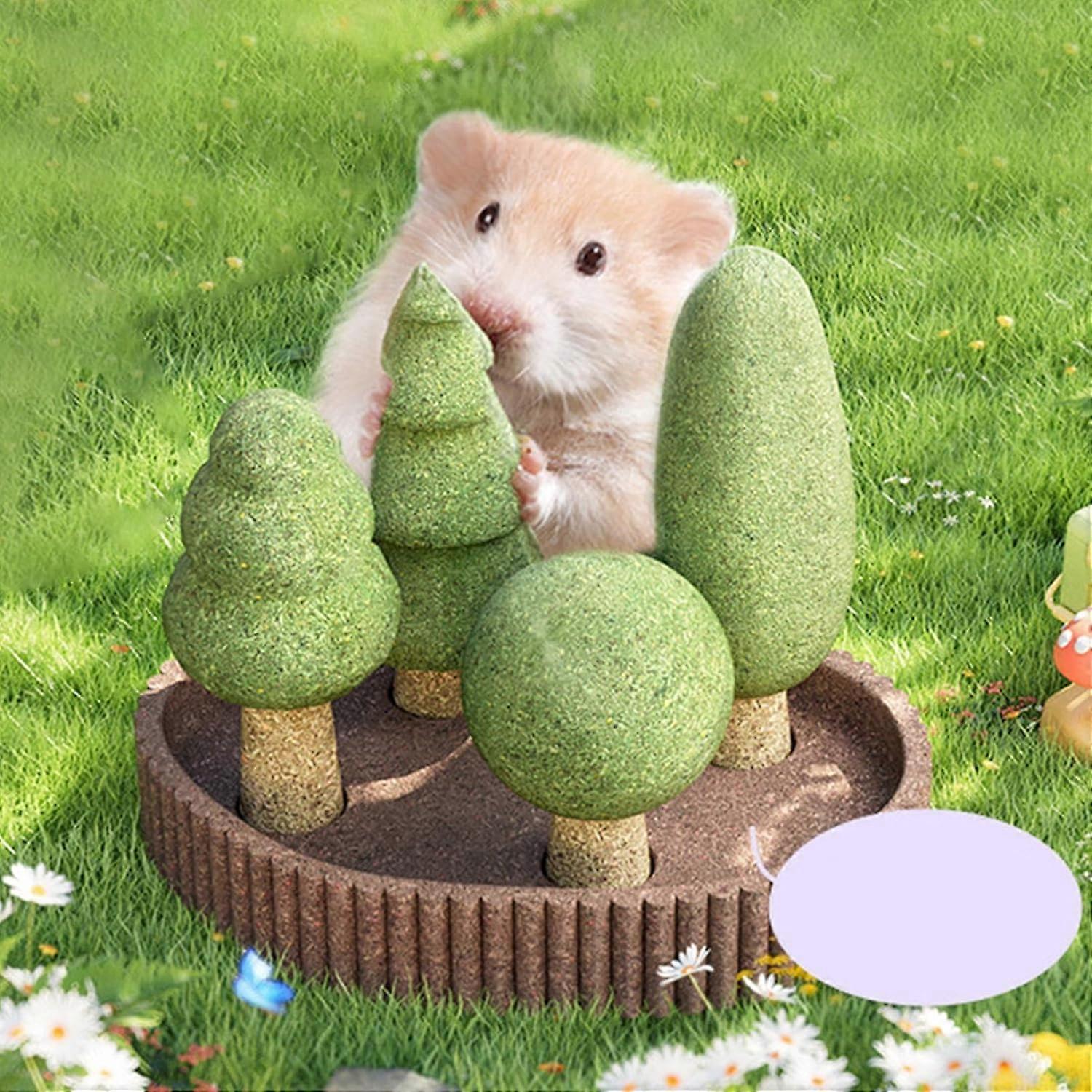 Small Animal Toys 5X Jungle-Themed Chew Toys for Hamsters,
