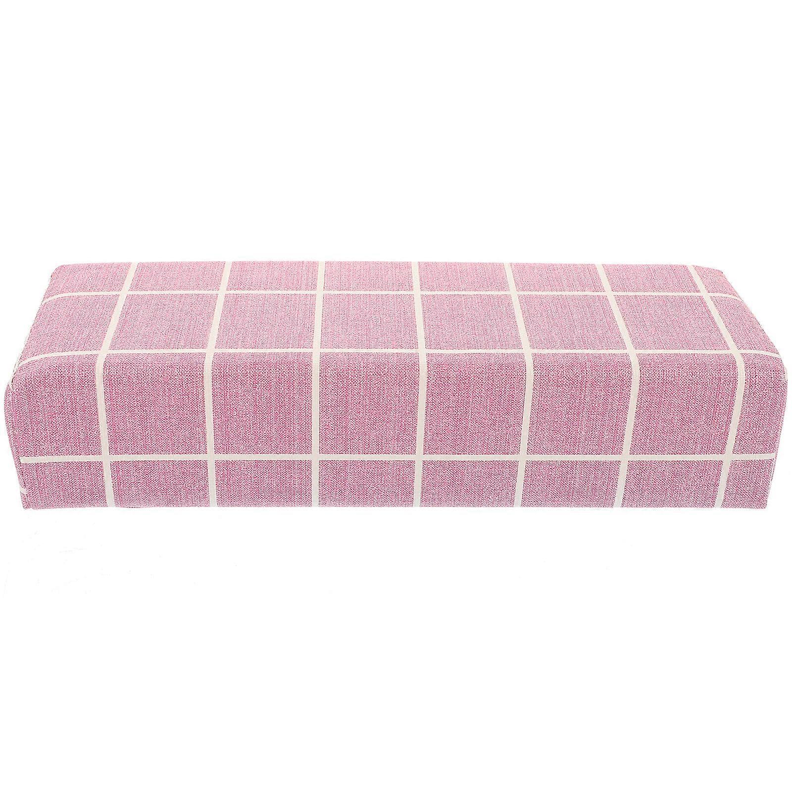 Comfortable Nail Art Hand Pillow Plaid Manicure Arm Rest Cushion Stylish Design for Nail Care Support for Professionals and Enthusiasts
