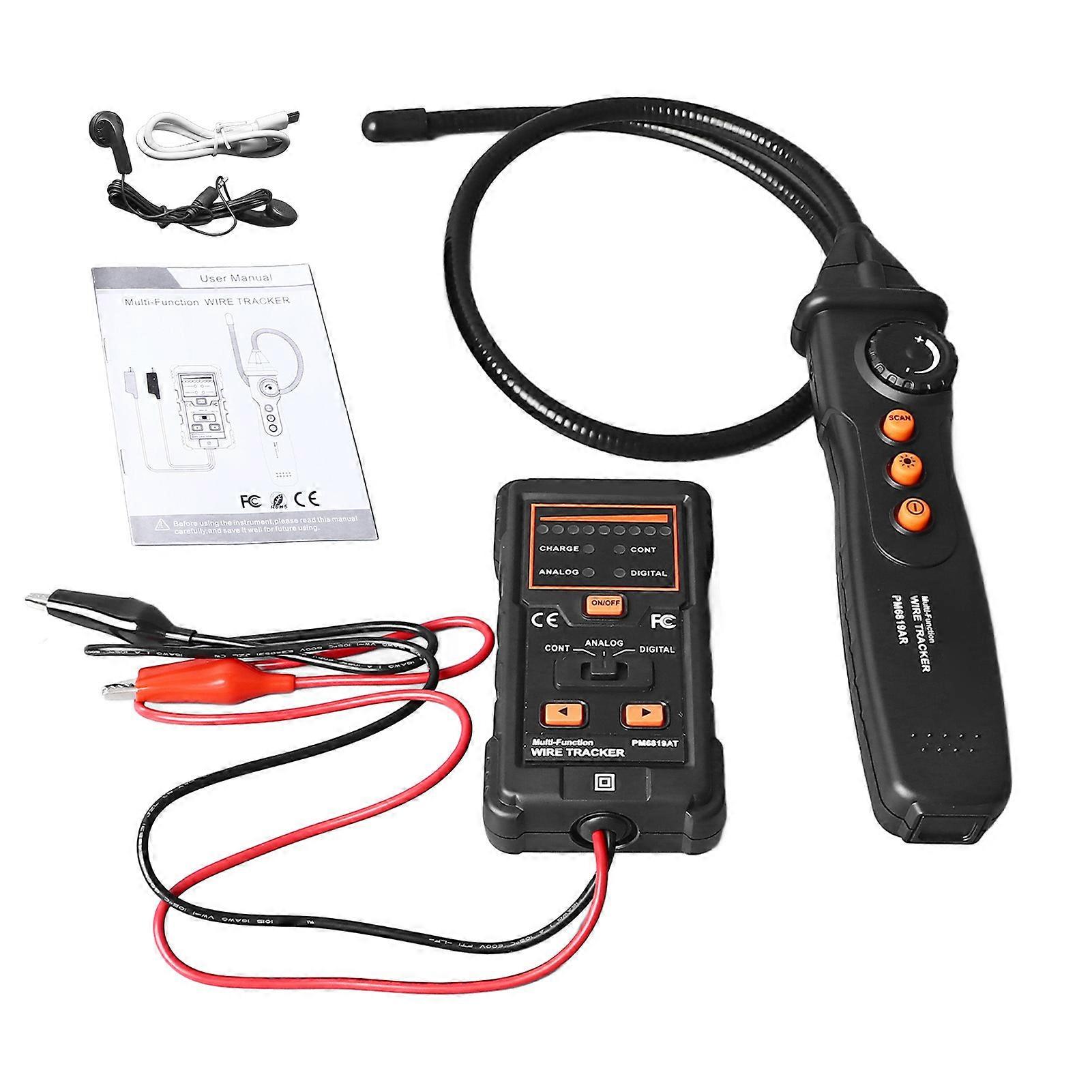 Multifunctional Line Finder Digital Analog Dual Mode Line Detector Electric Wire Tracer with Breakpoint Test PM6819A