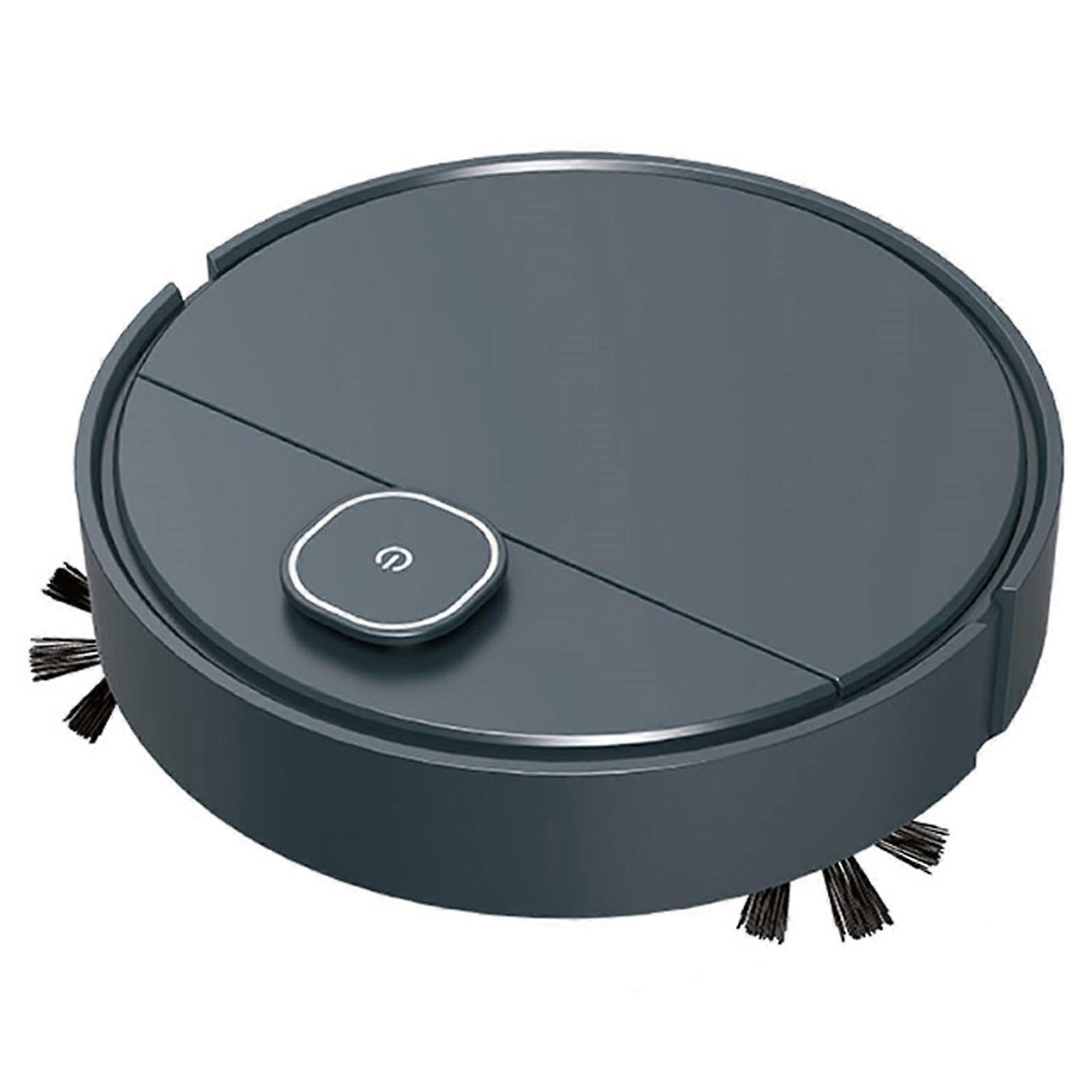 Sweeping and Mopping Robot Wet and Dry With Moistening Navy Blue Rechargeable Household Appliance 2-in-1 Robo Cleaner