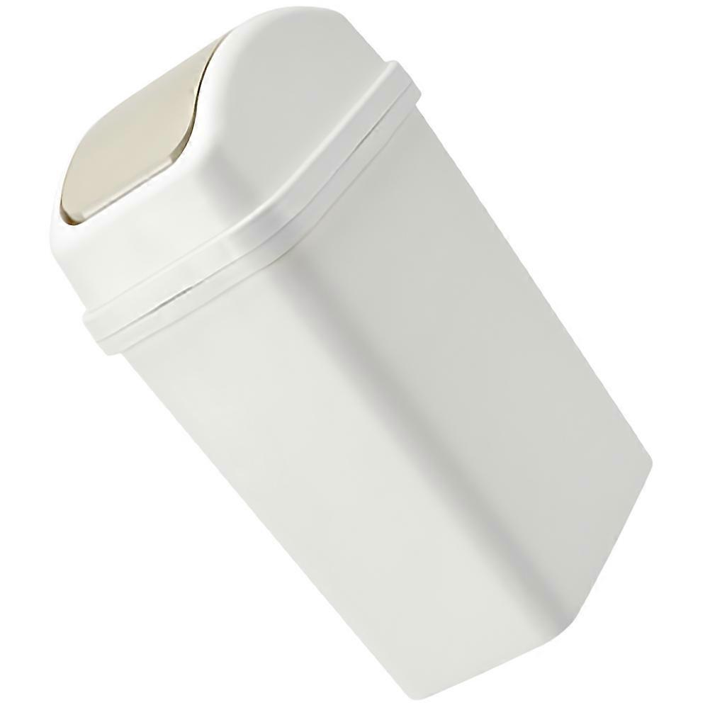 Swing Lid Trash Can Garbage Container Kitchen Rectangular Daily Garbage Storage 1Pack