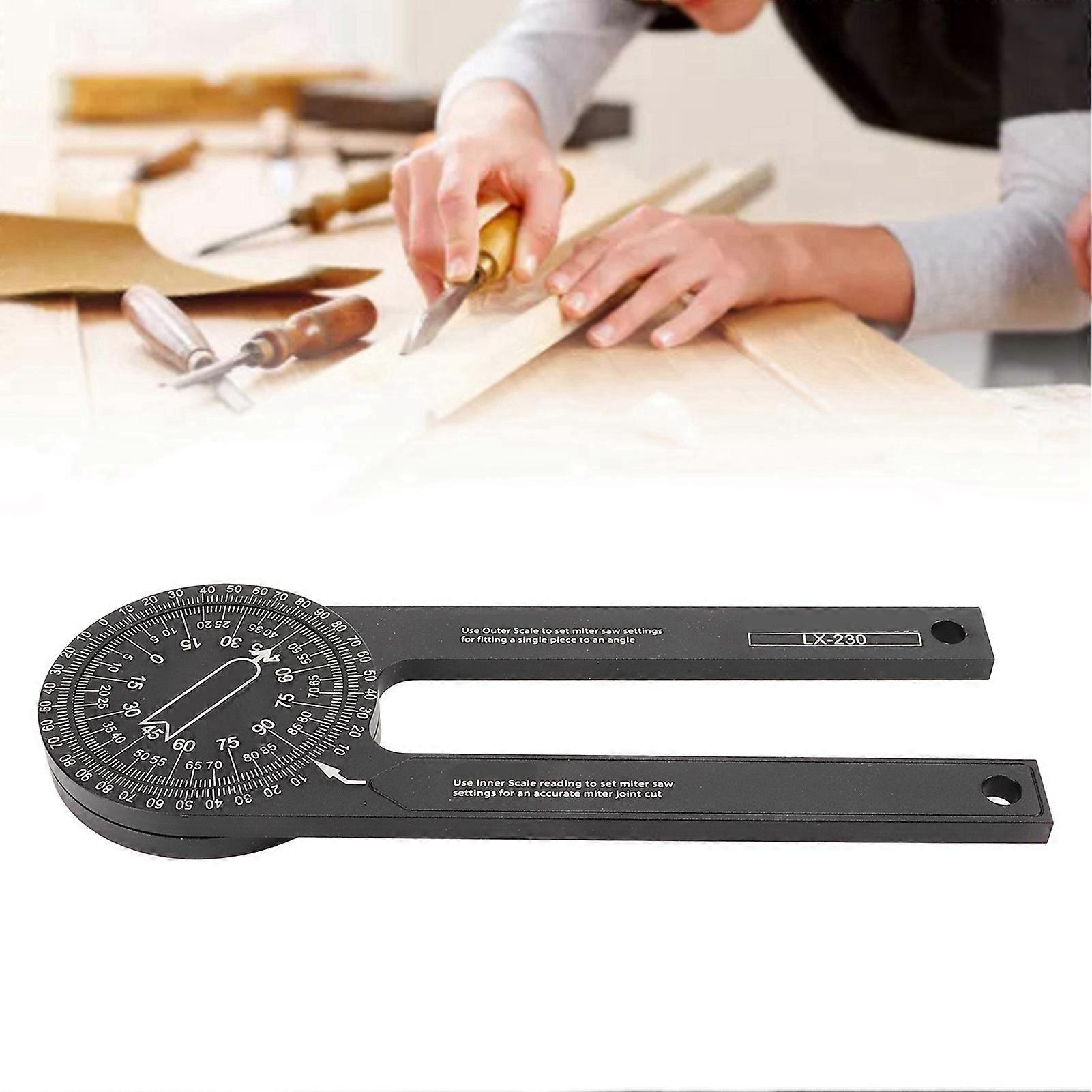 Miter Saw Protractor 360 Degrees Miter Angle Finder Woodworking Positioning Protractor 