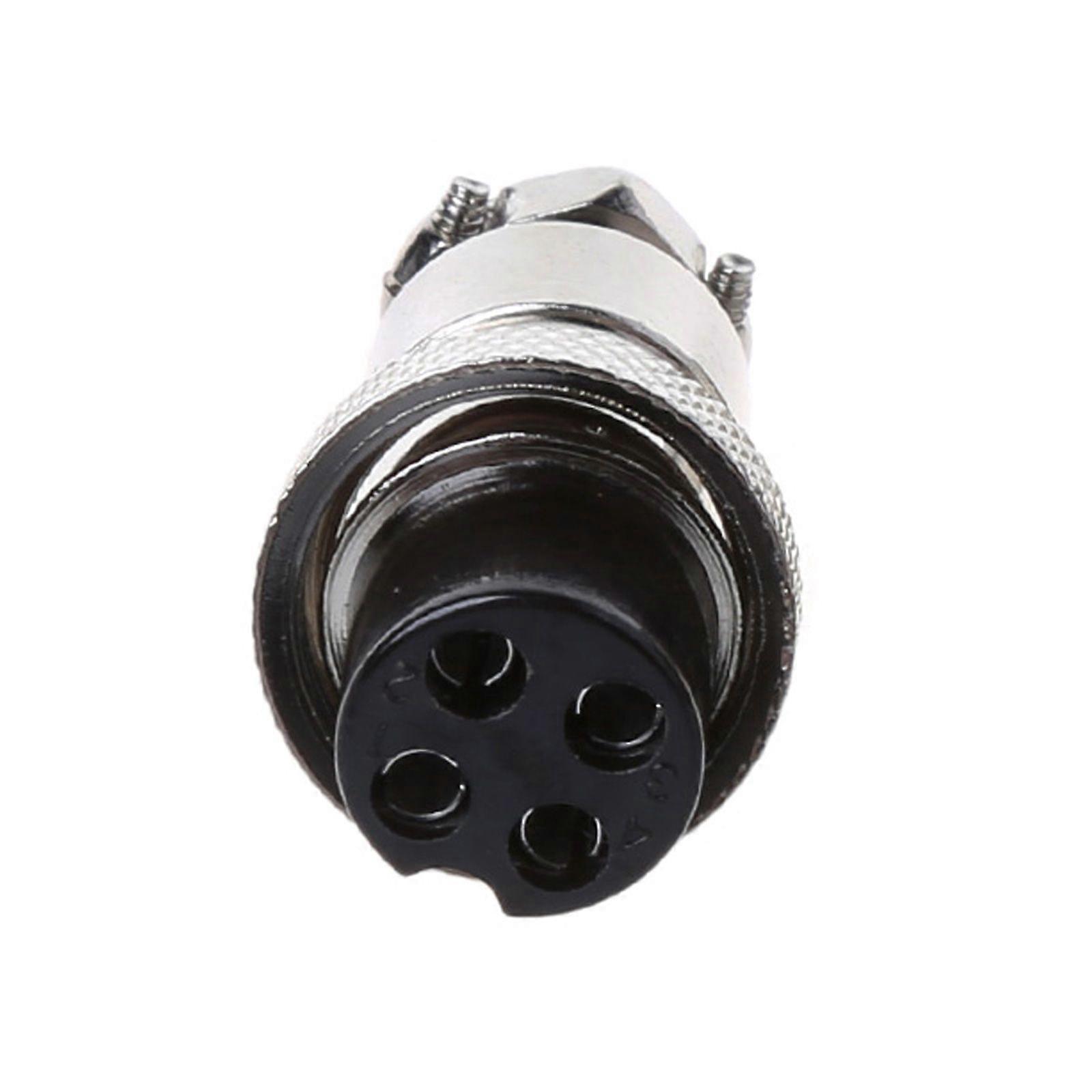 GX16 3/4/8 Pin Female Circular Butting Aviation Socket Plug Wire Panel Connector