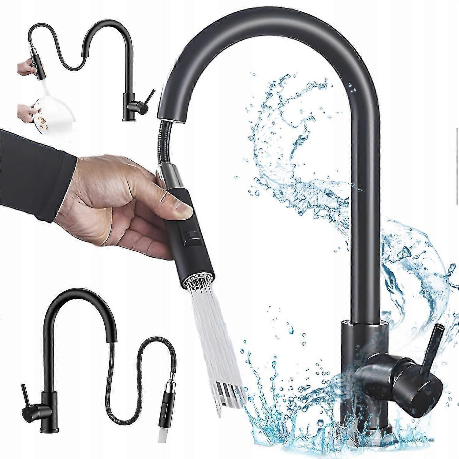 Standing Kitchen Faucet Efrt Kitchen Faucet Black