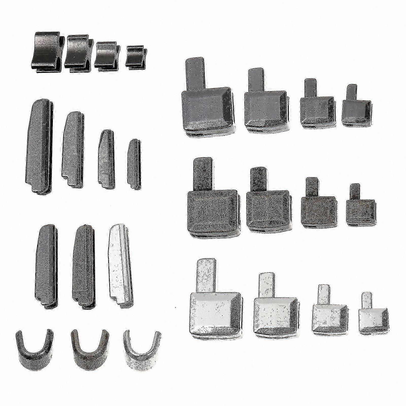 Mixed Color Zipper Repair Kit with 24 Metal Sliders, Pins, and Stops for DIY Clothing Projects (Size 3/5/8/10)