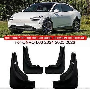 Passer til ONVO L60 2024 2025 2026 Bil Styling ABS Bil Stænklapper Stænkskærm Stænkskærme Stænklapper Forreste Bagskærm Auto Tilbehør