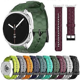 Football Texture Solid Color Silicone Watch Band For Galaxy Watch9 / 8 / 8 Classic