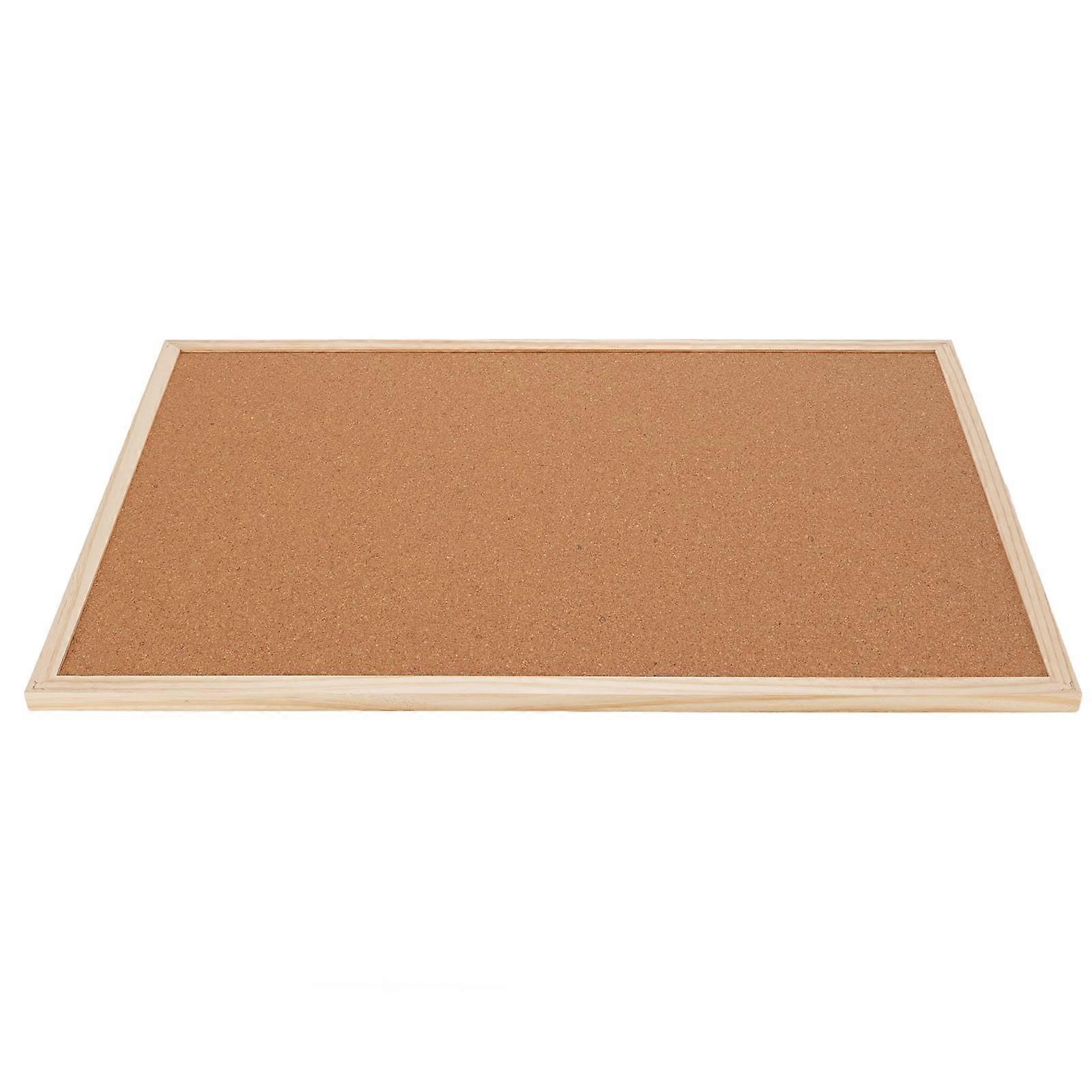 Cork Board, Cork Bulletin Board, Solid Wood Frame, 40 x 60 cm, DoubleSided with Jute Rope for Office School at Home