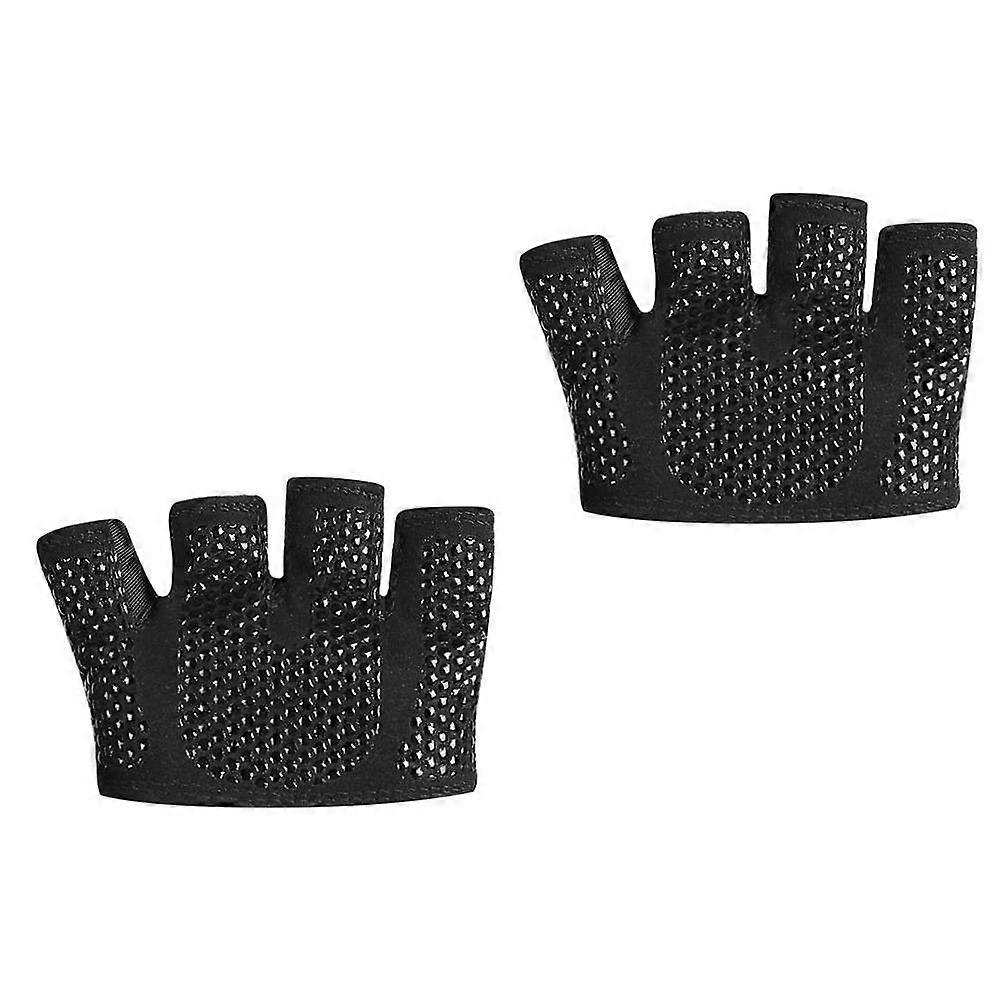 Breathable Non Slip Workout Gloves Half Finger Lightweight Fitness Mitts for Gym Training Weightlifting Running Climbing Cycling Unisex S Black