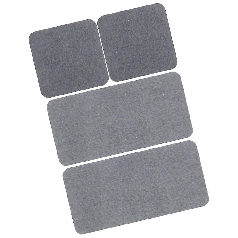 Water Absorbent Diatomite Soap Cup Pad 8X8X1cm Simple Style Anti-slip Kitchen Use 4Pcs