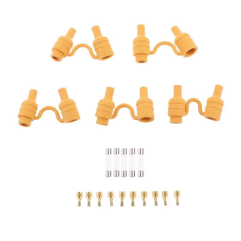 2025 5 Sets Of Waterproof AGC Fuse Holder Block With The