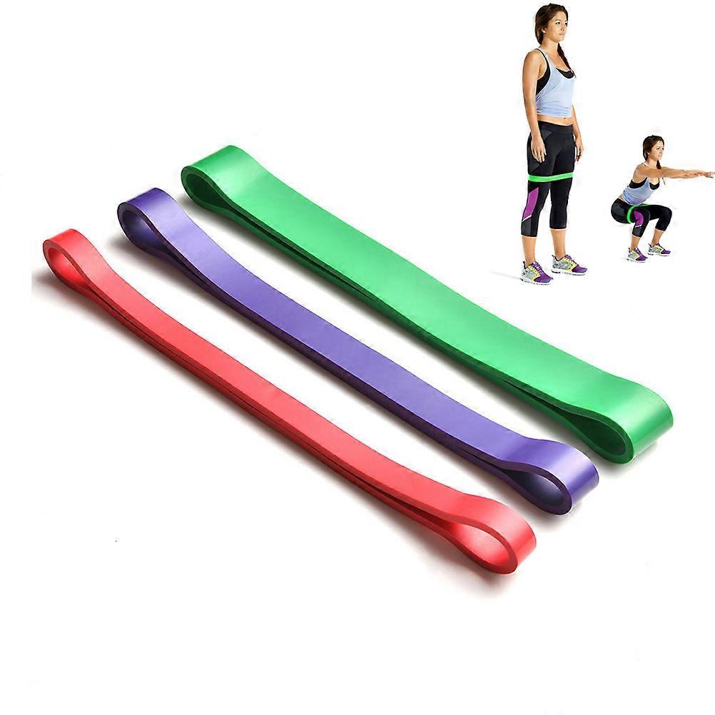 Resistance Band for Legs Made of Latex for Endurance Strength and Therapy Training 61x1.9x0.45cm Red