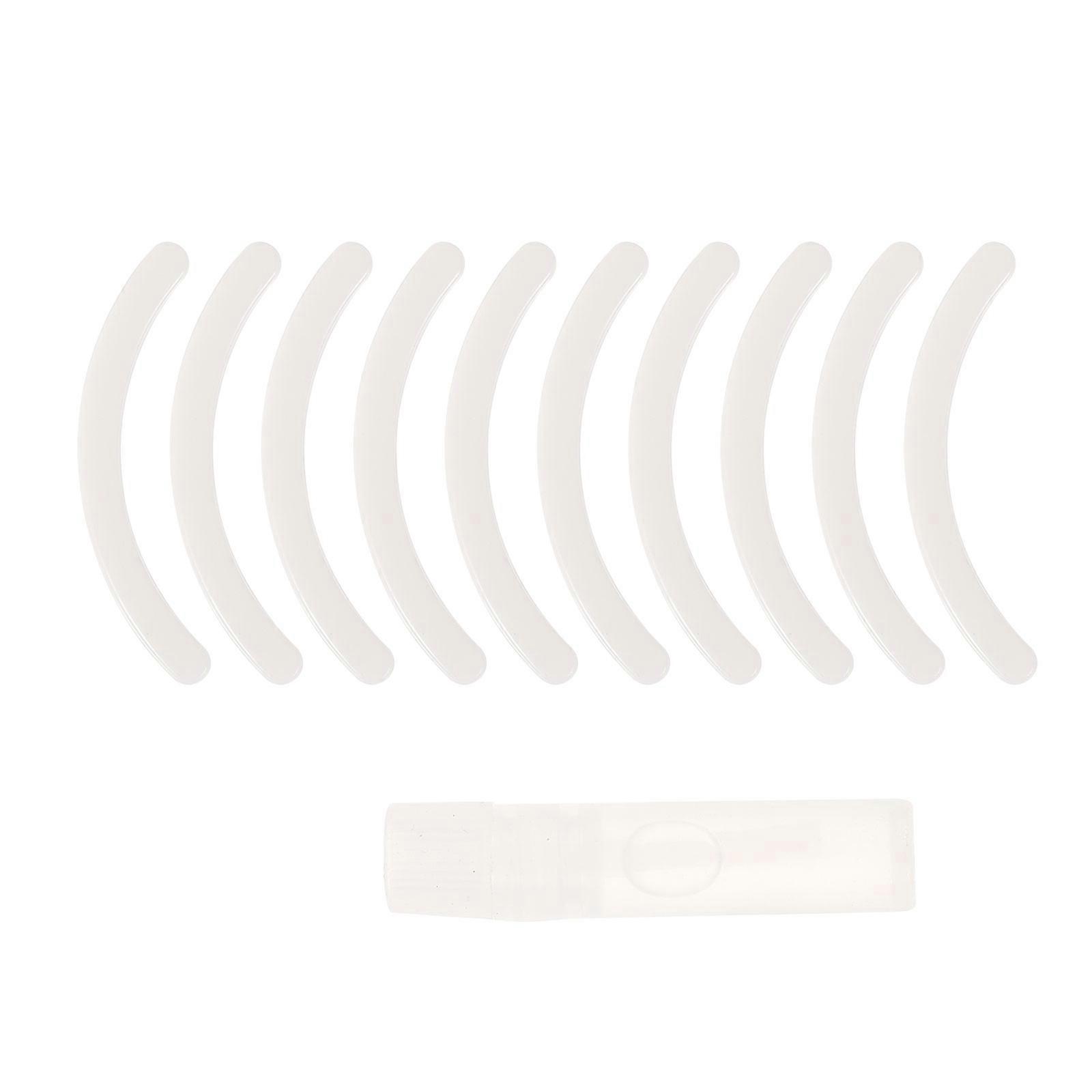 False Eyelash Holder Practical Lash Holder For Home Salon 3x0.3cm White Durable Easy To Clean 10Pcs