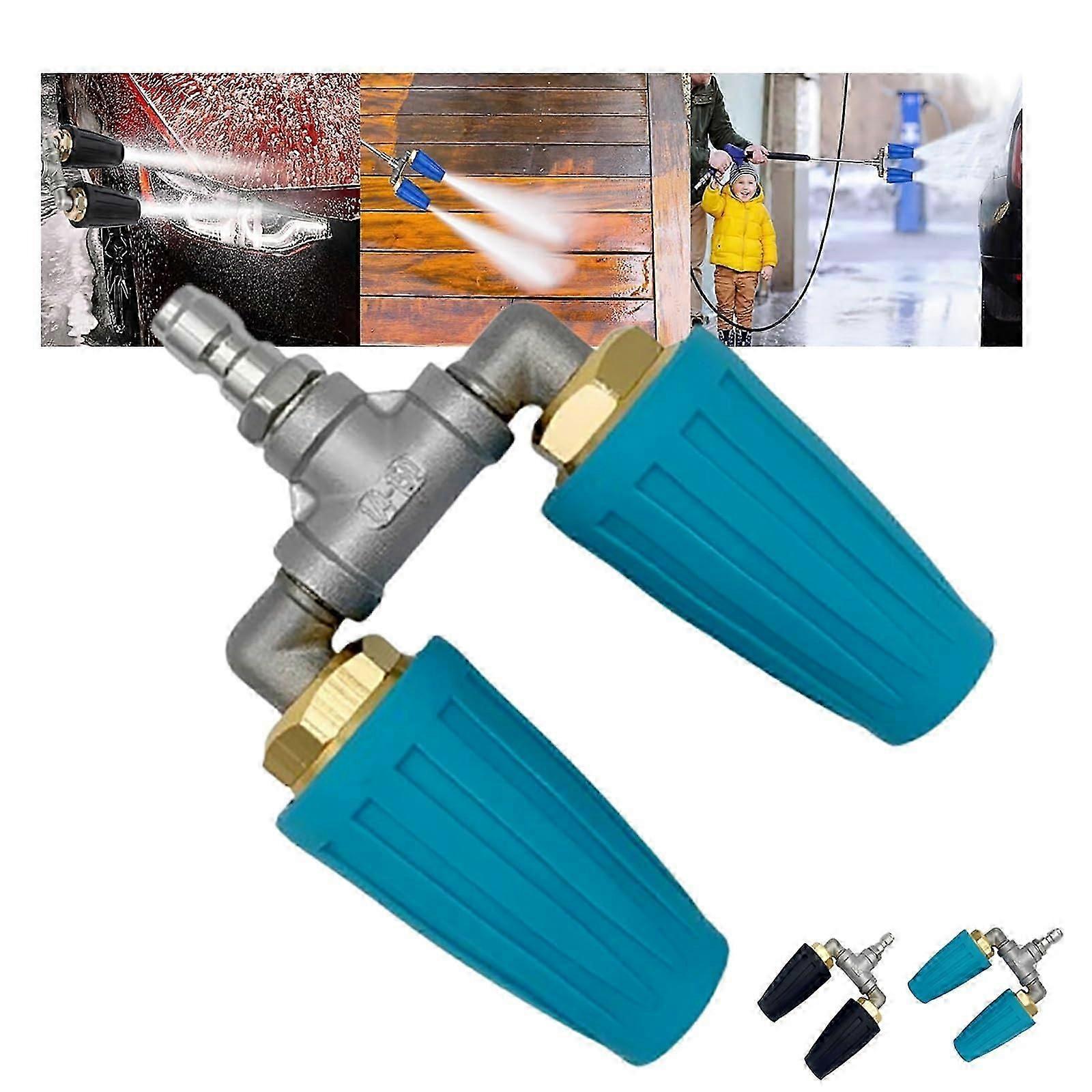 Double Turbo Nozzle for Pressure Washers with 1/4 Inch Quick Connection