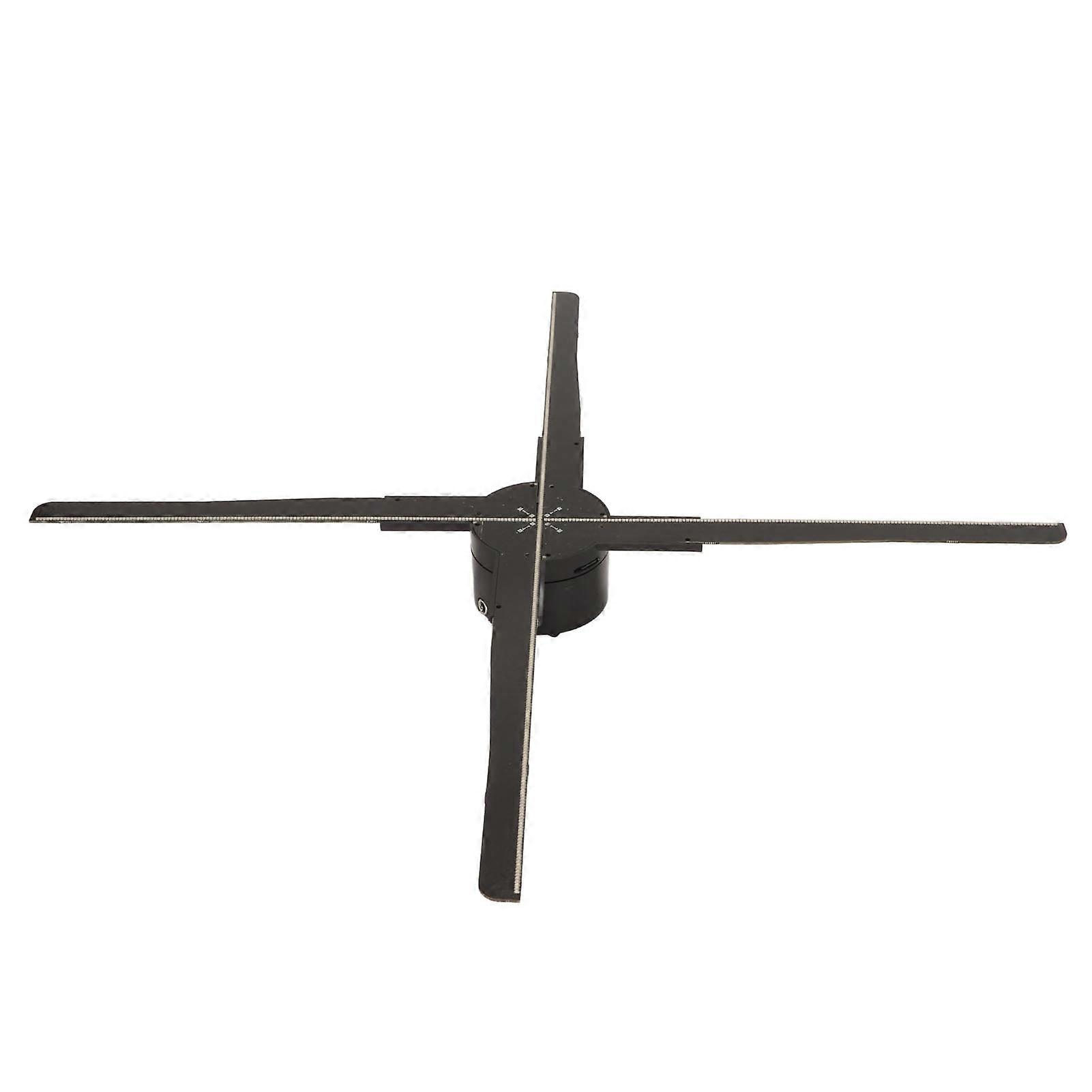 3D Hologram Projector 4 Blades Fan 2000x576 574 LED Beads Support WiFi and APP Hologram Advertising Display 100‑240V